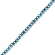 سبحة وسلسال بألوان صيفية( ازرق سماوى ) وطقم فضة إسلامي عيار 925  - THCS106