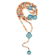 Load image into Gallery viewer, 100 Olive with Malacite and silver - RHWS048
