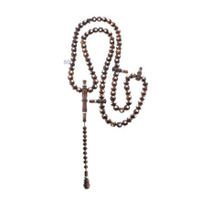 سبحة 100 حباية خشب ابانوس احمر تطعيم عاج طبيعي