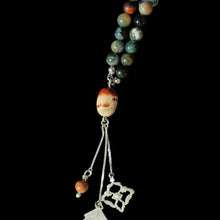 سبحه ١٠٠ حبه من حجر موسي والريد جاسبر