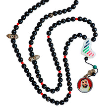 100 Yusr & Coral Stones  Rosary - RHCS020