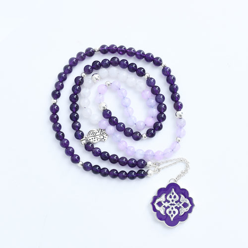 100 amethyst with silver - RHCS047