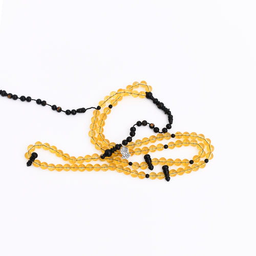 99 Citrine with Yusr Stones Rosary - RHCP001