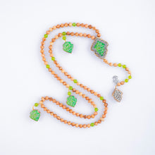 Load image into Gallery viewer, 99 beads of OliveWood and Jad stones - RHWC028
